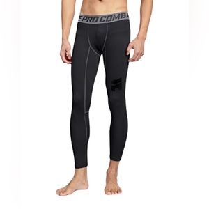 Pro Combat • Men’s Black Compression Tights • Size Large